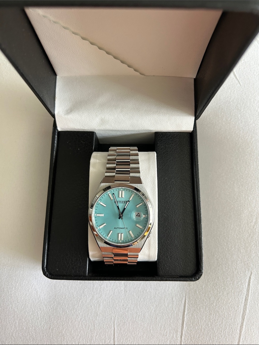 Citizen Tsuyosa Men's / Women’s Watch - Turquoise Dial, Silver Bracelet